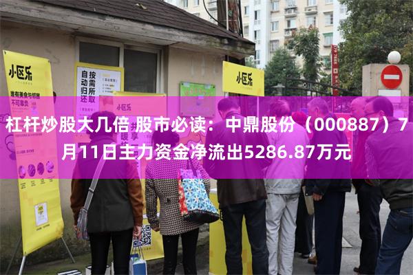 杠杆炒股大几倍 股市必读：中鼎股份（000887）7月11日主力资金净流出5286.87万元