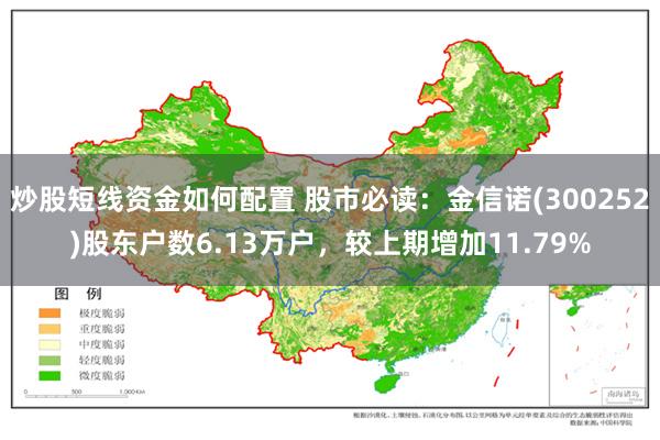 炒股短线资金如何配置 股市必读：金信诺(300252)股东户数6.13万户，较上期增加11.79%