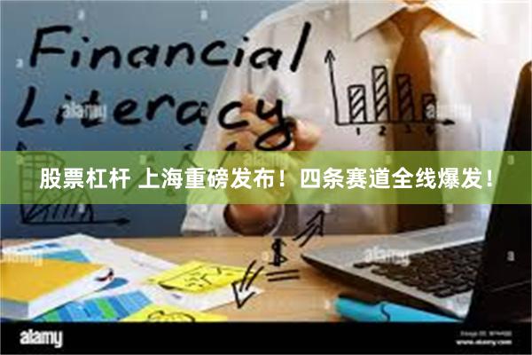 股票杠杆 上海重磅发布！四条赛道全线爆发！
