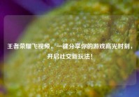 王者荣耀飞视频，一键分享你的游戏高光时刻，开启社交新玩法！