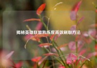 揭秘英雄联盟熟练度高效刷取 *** 