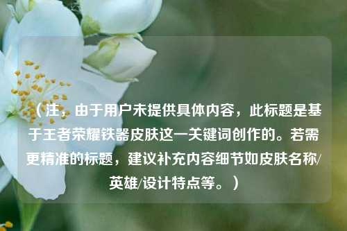 （注，由于用户未提供具体内容，此标题是基于王者荣耀铁器皮肤这一关键词创作的。若需更精准的标题，建议补充内容细节如皮肤名称/英雄/设计特点等。）