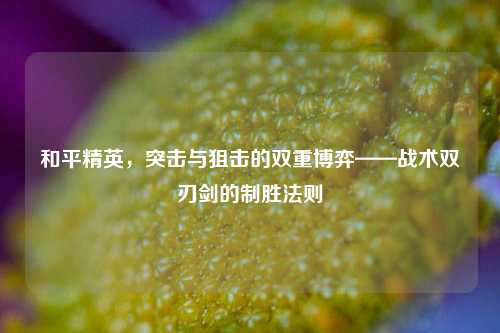 和平精英，突击与狙击的双重博弈——战术双刃剑的制胜法则