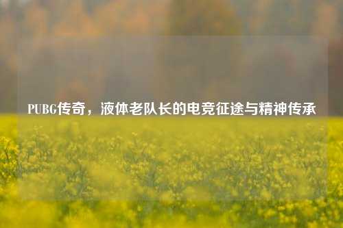 PUBG传奇，液体老队长的电竞征途与精神传承