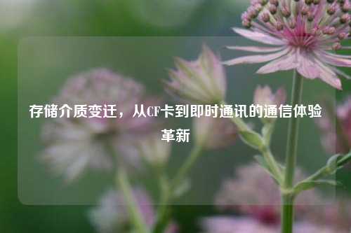 存储介质变迁，从CF卡到即时通讯的通信体验革新