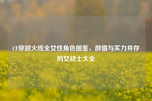 CF穿越火线全女性角色图鉴，颜值与实力并存的女战士大全