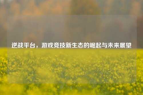 逆战平台，游戏竞技新生态的崛起与未来展望