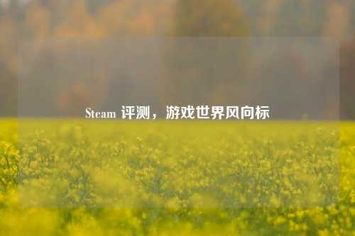 Steam 评测，游戏世界风向标