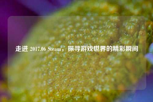 走进 2017.06 Steam，探寻游戏世界的精彩瞬间