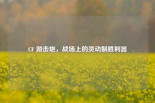 CF 游击炮，战场上的灵动制胜利器
