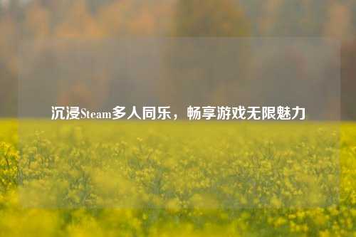 沉浸Steam多人同乐，畅享游戏无限魅力
